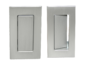 Maniglia Incasso Rettangolare Porta Scorrevole/Battente modello Duplex Mini Senza Foro Chiave Placchetta Copripresa varie finiture  Saletta - immagine 3